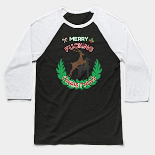 Merry Fucking Christmas Baseball T-Shirt